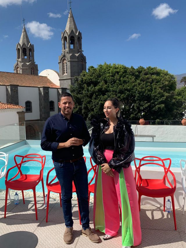 Con la diseñadora Paloma Suárez