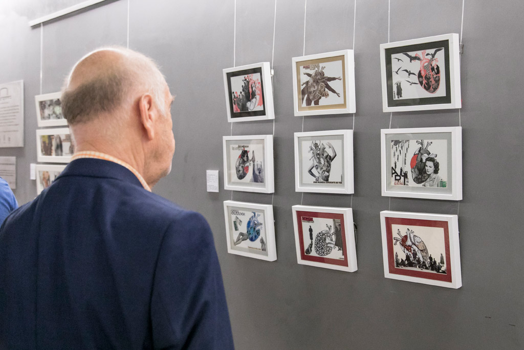 La sala de arte Paraninfo de la ULL, abre el curso académico con la muestra de collages "Pintar con Tijeras"