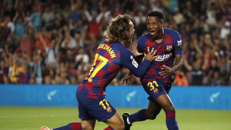 5-2. Festival de goles en el Camp Nou con un protagonista Ansu Fati
