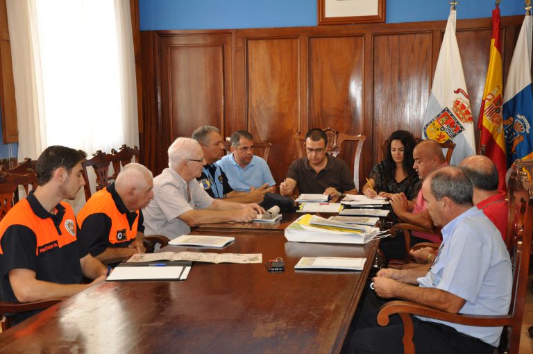 El Ayuntamiento de Guía y Los Mayordomos coordinan el dispositivo de seguridad y emergencias para la Fiesta de Las Marías.