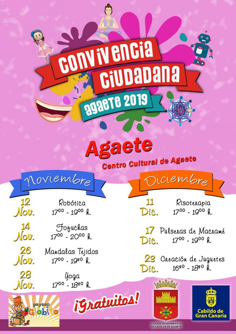 Agaete organiza 19 talleres de Participación Ciudadana   