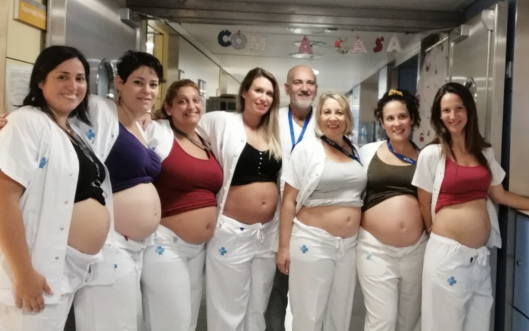 Siete enfermeras de la Unidad de Neonatos de un hospital de Barcelona se quedan embarazadas al mimo tiempo