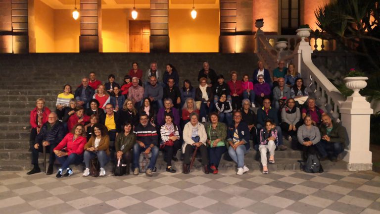 Cincuenta personas de San Miguel realizan la actividad La Orotava Nocturna