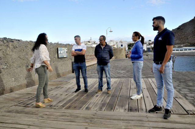 El Ayuntamiento inicia las obras de rehabilitación del acceso de El Turmán a Las Salinas 2 obras salinas muelle 2