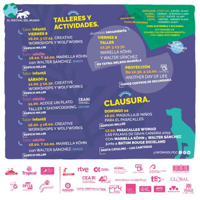 WOMAD Gran Canaria-Las Palmas de Gran Canaria 2019 y Museo Elder difunden el conocimiento del espacio 4 programaciónwomad3