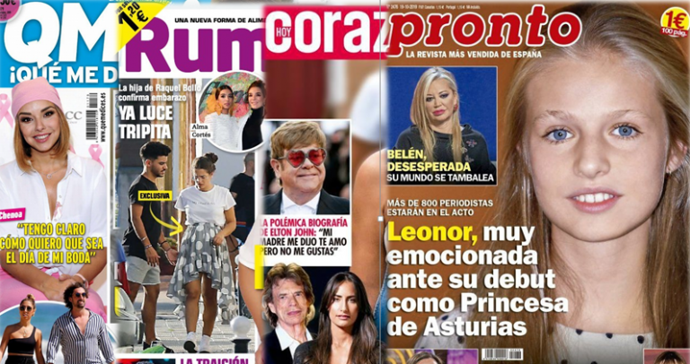 Kiosco rosa: portadas de las revistas