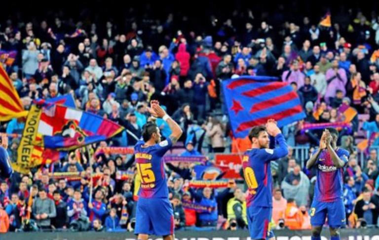 La reacción de los clubes catalanes de fútbol ante la sentencia del procés