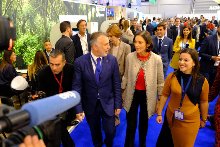 Ángel Víctor Torres anuncia en la inauguración de la World Travel Market de Londres que Canarias cerrará 2019 con algo más de  15 millones de turistas
