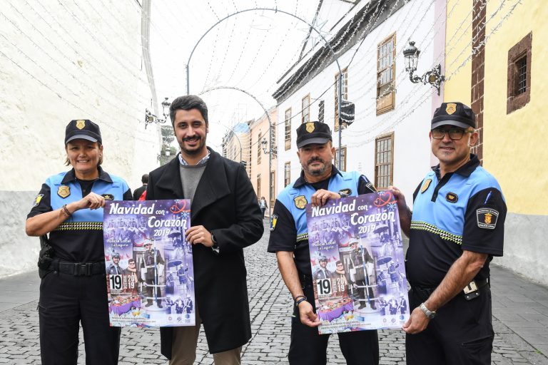 La Policía Local de La Laguna prepara una nueva campaña navideña de recogida de alimentos y juguetes
