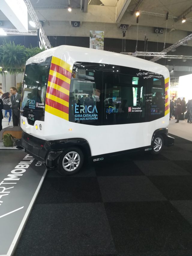 Lanzarote asiste al Congreso Mundial de Ciudades Inteligentes 2 Guagua autónoma y eléctrica Generalitat