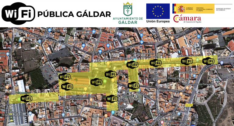 Gáldar activa su primera red WiFi pública en las principales calles del casco histórico