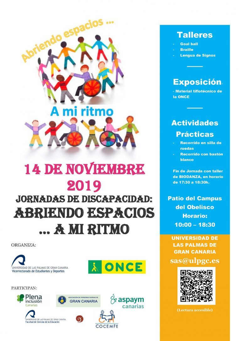 Jornadas sobre discapacidad en el campus de Humanidades de la ULPGC