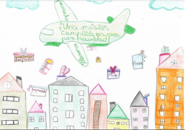 Ingrid Aisha Carvalho Hernández Ganadora del V Concurso de Tarjetas Navideñas "Capitanía General de Canarias" 46 dibujoganador 2º