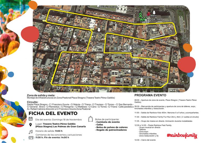 La capital se prepara para acoger a un millar de participantes en la Carrera Solidaria Rainbow Fun Run de Pequeño Valiente