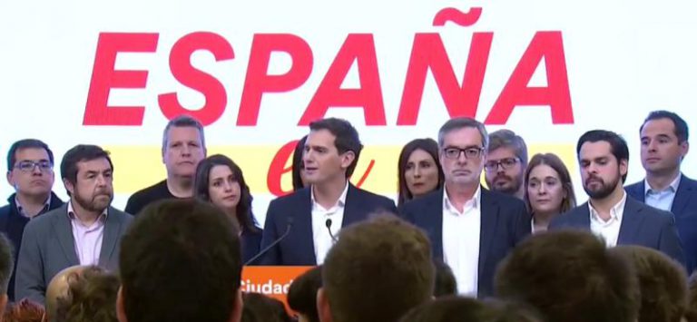 750.000 votos a Ciudadanos se quedan sin representación en el Congreso de los Diputados