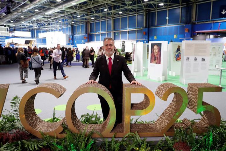 El presidente Torres anuncia en Madrid que Canarias ha sido designada como lugar de excelencia contra el cambio climático por la ONU