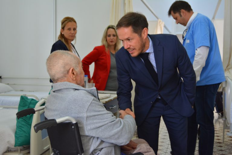 Visita del Presidente del Cabildo al Hospital Nuestra Señora de Los Dolores