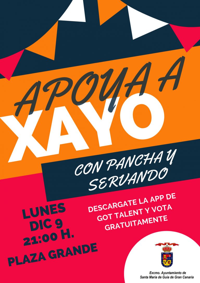 Pancha y Servando se unen a la noche festiva de este lunes en la Plaza Grande de Guía  para apoyar a Xayo en el pase a  la Gran Final de Got Talent España