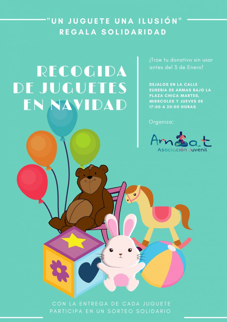 La Asociación Juvenil Amiat pone en marcha una recogida de juguetes para las familias con menos recursos del municipio