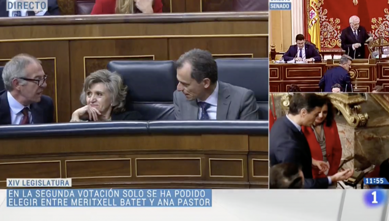 TVE pone por error la música de 'El Padrino' durante la retransmisión de la constitución de las Cortes