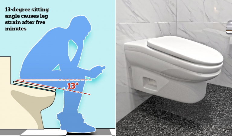 Diseñan un nuevo inodoro deslizante para que trabajadores no se retrasen en el baño