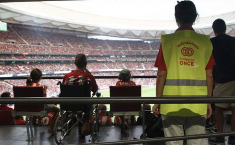 Fundación ONCE colabora para hacer accesibles los estadios de fútbol en España