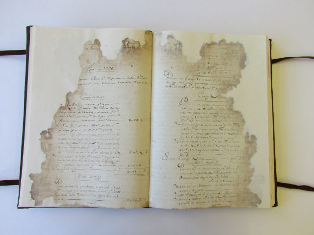 El Centro del Documento Gráfico del Cabildo restaura el Libro de Cuentas del Pósito de San Andrés 1 Libro de Cuentas del Pósito de San Andrés Estado Final