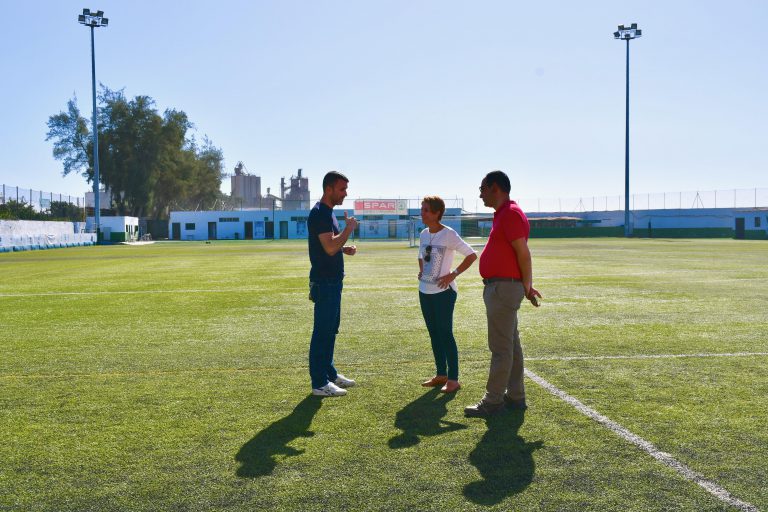El campo de fútbol de Arguineguín estrena megafonía