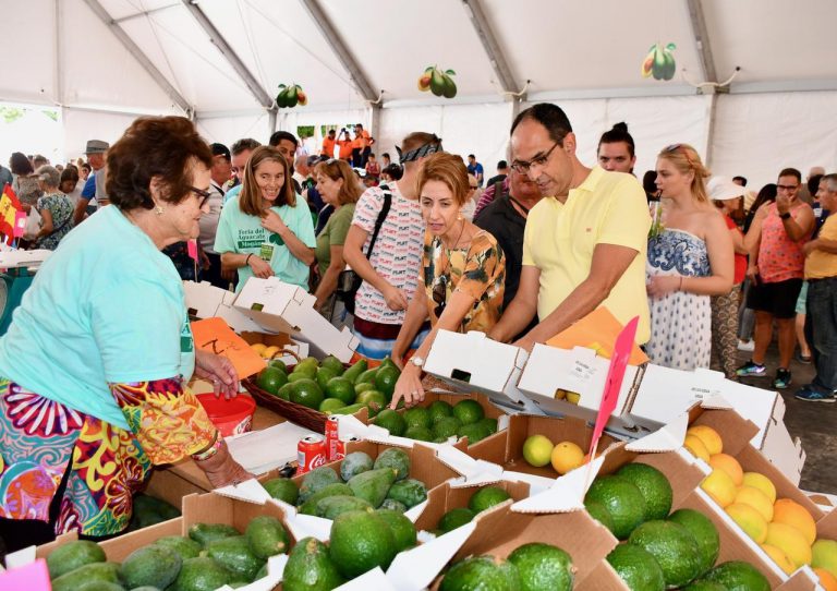 El aguacate reina en Arguineguín  con 6 toneladas a la venta  y 10.000 asistentes en su feria