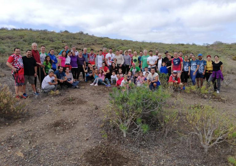 Arucas cuenta con 350 árboles nuevos plantados por simpatizantes de Activat y la vinca Ecologistas en Acción
