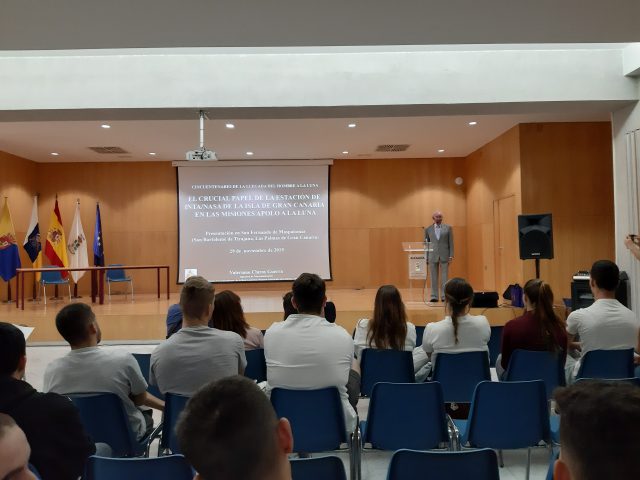 Valeriano Claros explicó la importancia que tuvo al estación de Maspalomas en el primer alunizaje