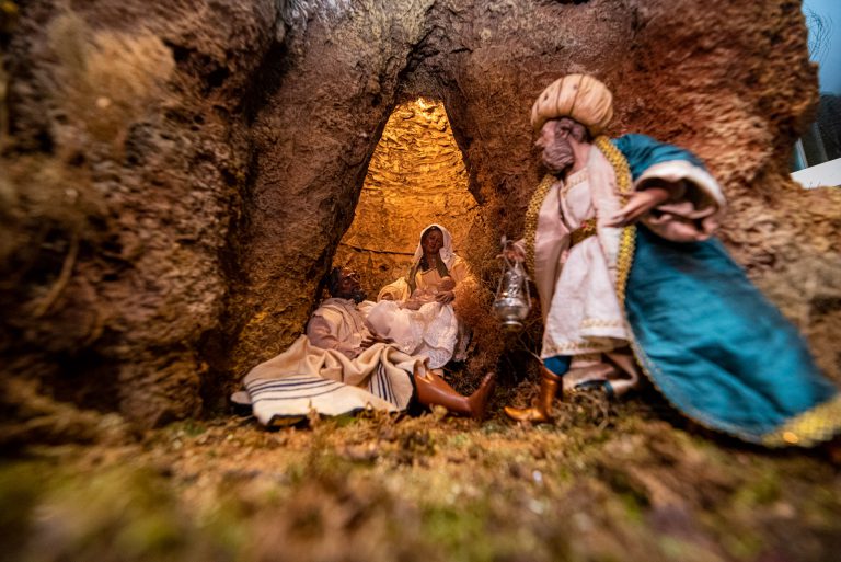 El Belén del Cabildo rinde homenaje a Risco Caído y refleja el modo de vida de los habitantes de la cumbre de Gran Canaria