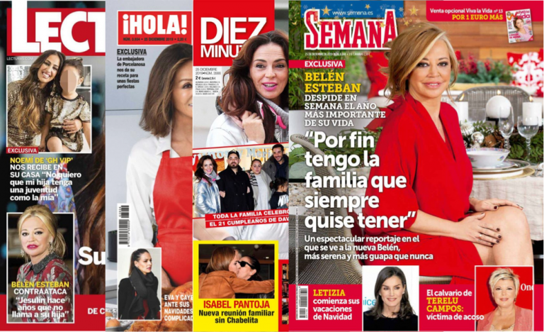 Kiosco rosa: portadas de las revistas del corazón