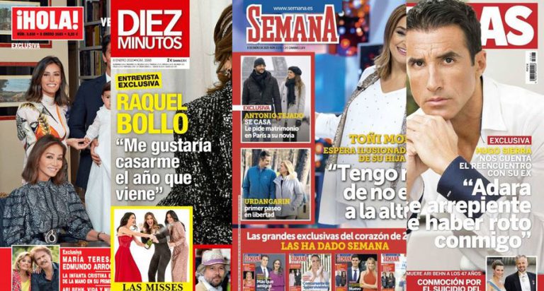 Kiosco rosa: las últimas portadas de las revistas del corazón de 2019