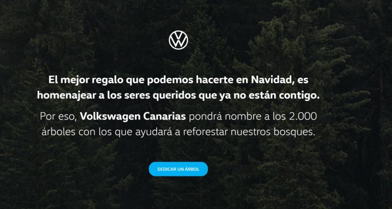 Volkswagen Canarias pondrá nombre a los 2.000 árboles donados para la reforestación.