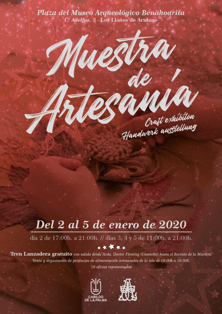 El Cabildo celebrará su tradicional Muestra de Artesanía de Navidad en Los Llanos de Aridane