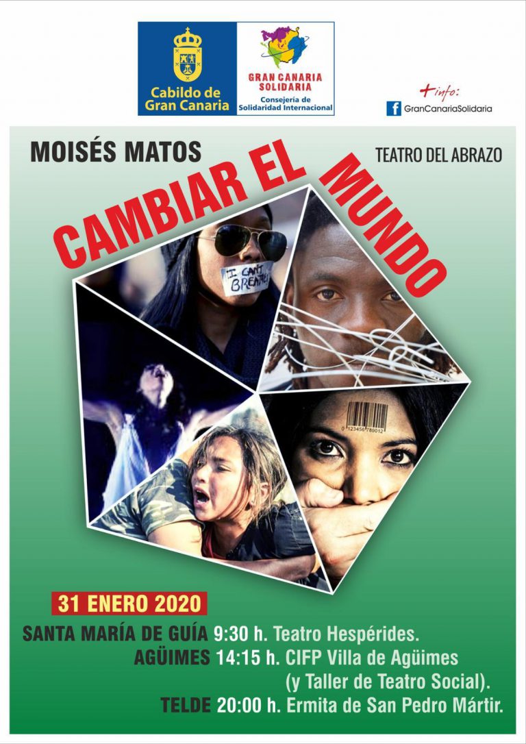 Santa María de Guía se suma a la celebración del Día Escolar de la No Violencia y la Paz con la participación del alumnado y las actuaciones de Yeray Rodríguez, payadores chilenos y la performance de Moisés Matos ‘Cambiar el mundo’