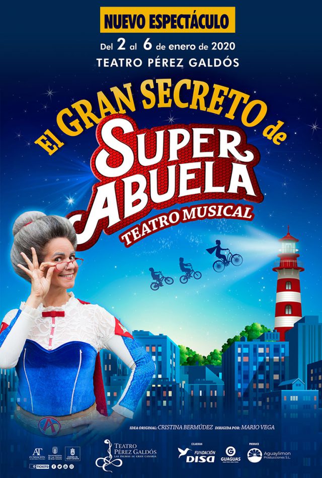Cartel del montaje El gran secreto de Súper Abuela