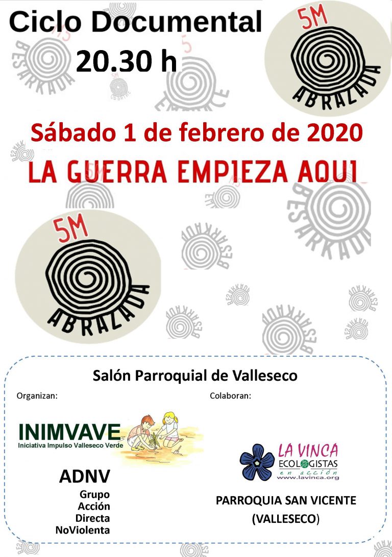 “La Guerra empieza aquí”, título del documental que será proyectado en Valleseco el sábado 1 de febrero