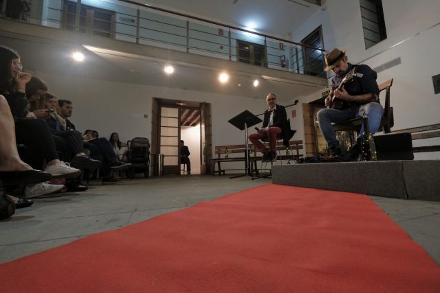 Concierto Improvisaciones Galdoěs de izq. a dcha Joseě Luis Correa Yul Ballesteros. Imagen Aěngel Medina