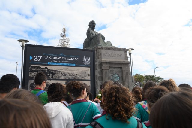 Una muestra al aire libre recupera la ruta vital de Galdós en Las Palmas de Gran Canaria 2 LA CIUDAD DE GALDÓS 090120 TONY HERNÁNDEZ 5