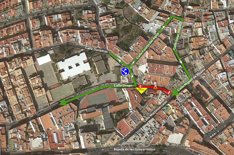 La Policía Local de Gáldar informa de cambios circulatorios por obras en la calle Drago