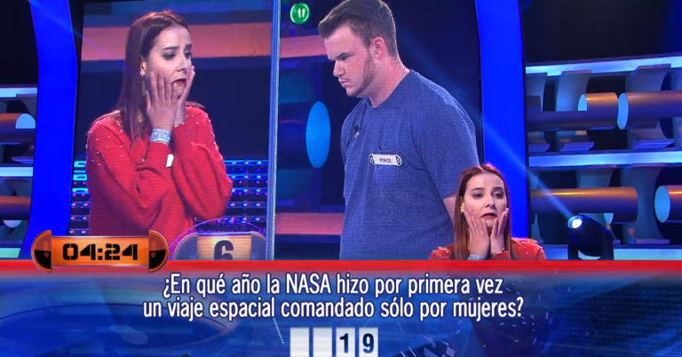 Una concursante de '¡Ahora caigo!' sitúa la NASA en la Edad Media
