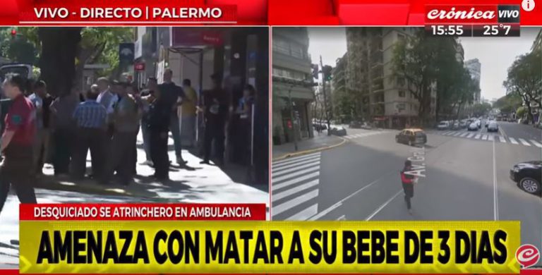 Dramático rescate de una bebé de tres días que fue tomada como rehén por su padre