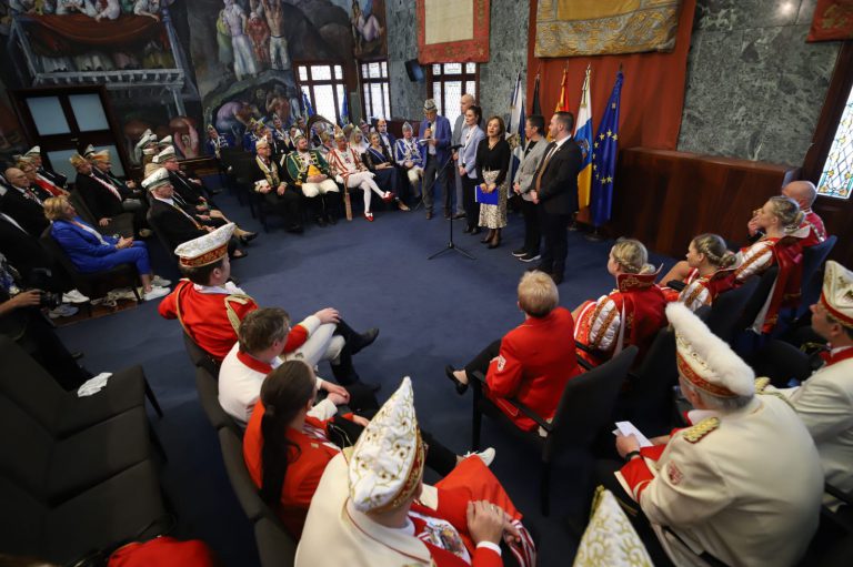 El Cabildo insular realiza la tradicional recepción a las delegaciones del carnaval alemán