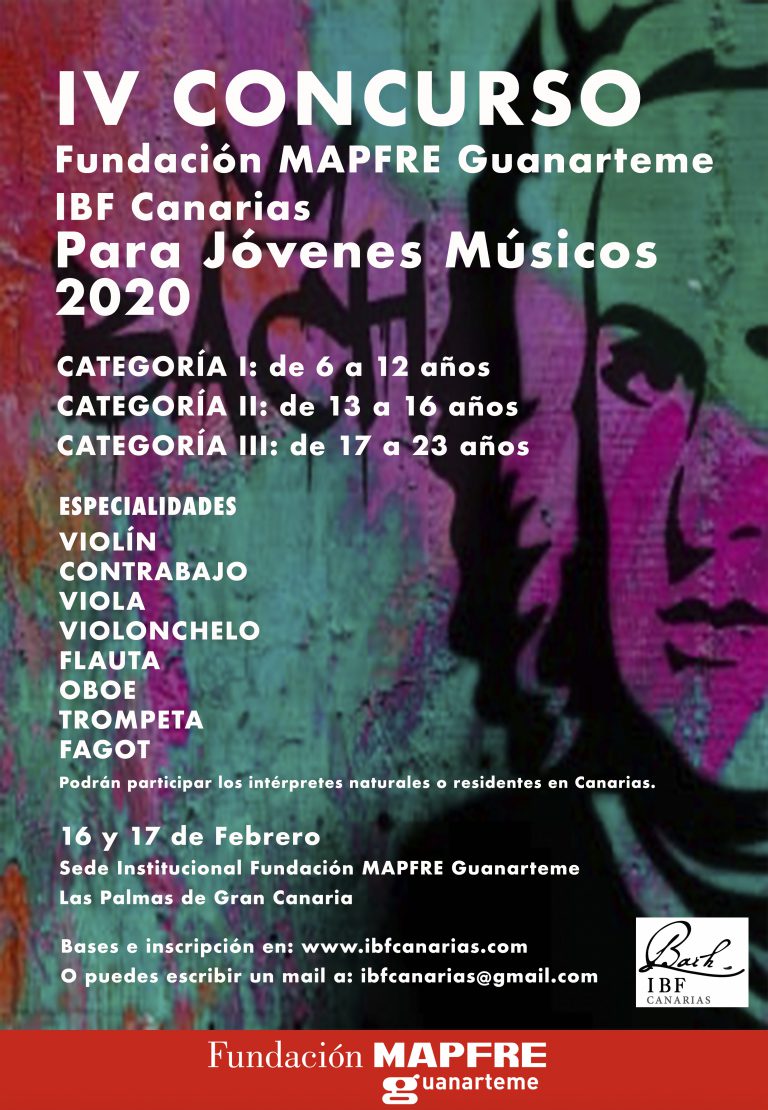 Talentosos intérpretes y jóvenes promesas de la música en el IV Concurso Fundación MAPFRE Guanarteme – IBF Canarias 202