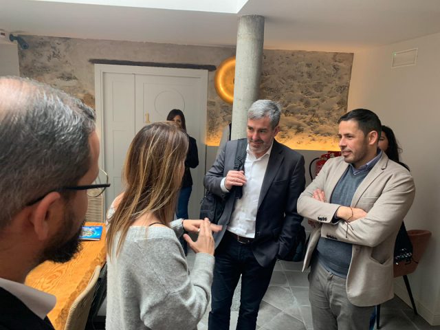 Durante la visita de Fernando Clavijo 2