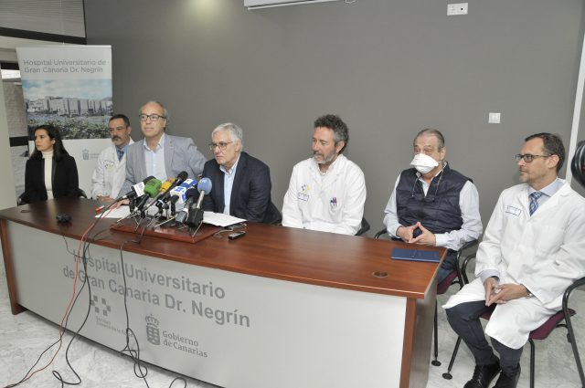 El Hospital Dr. Negrín presenta el Programa de Trasplante Cardíaco, pionero en Canarias 1 Momento de la rueda de prensa celebrada en el Hospital Dr. Negrín
