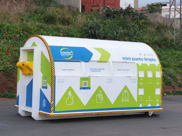 El Cabildo coloca puntos limpios móviles  en La Victoria, Fasnia y El Tanque