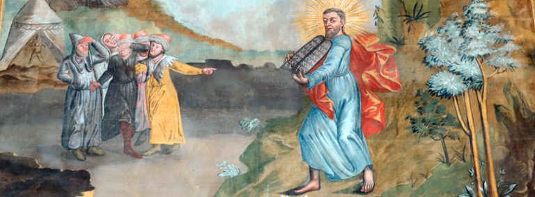 La sarga de “Moisés revelando la Ley de Dios” se suma al patrimonio artístico adejero